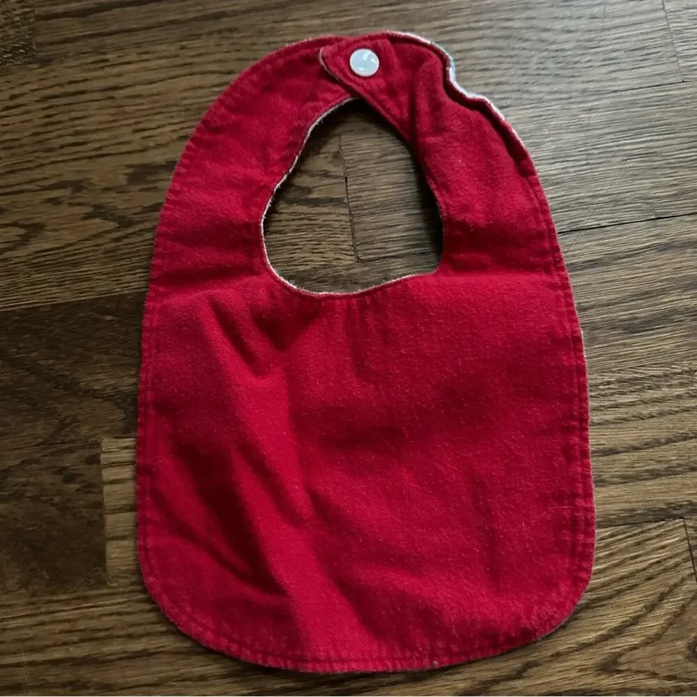 Flannel bibs - winter/holiday/Christmas (set of 6)